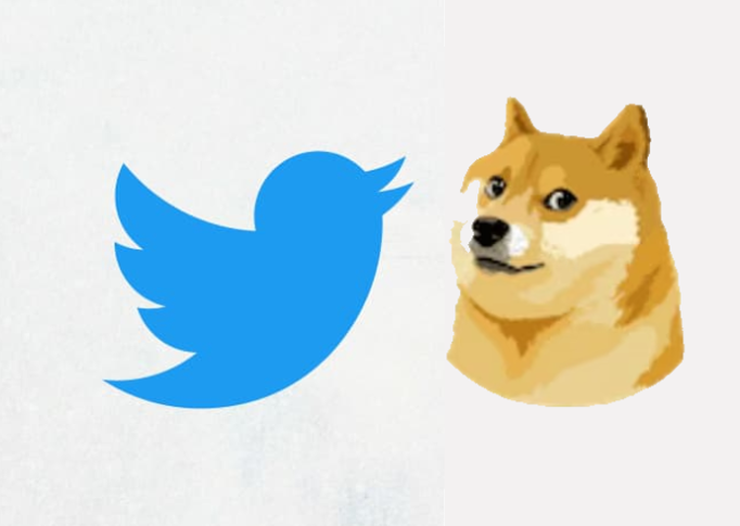 DogeCoin Shiba Inu for Twitter Logo