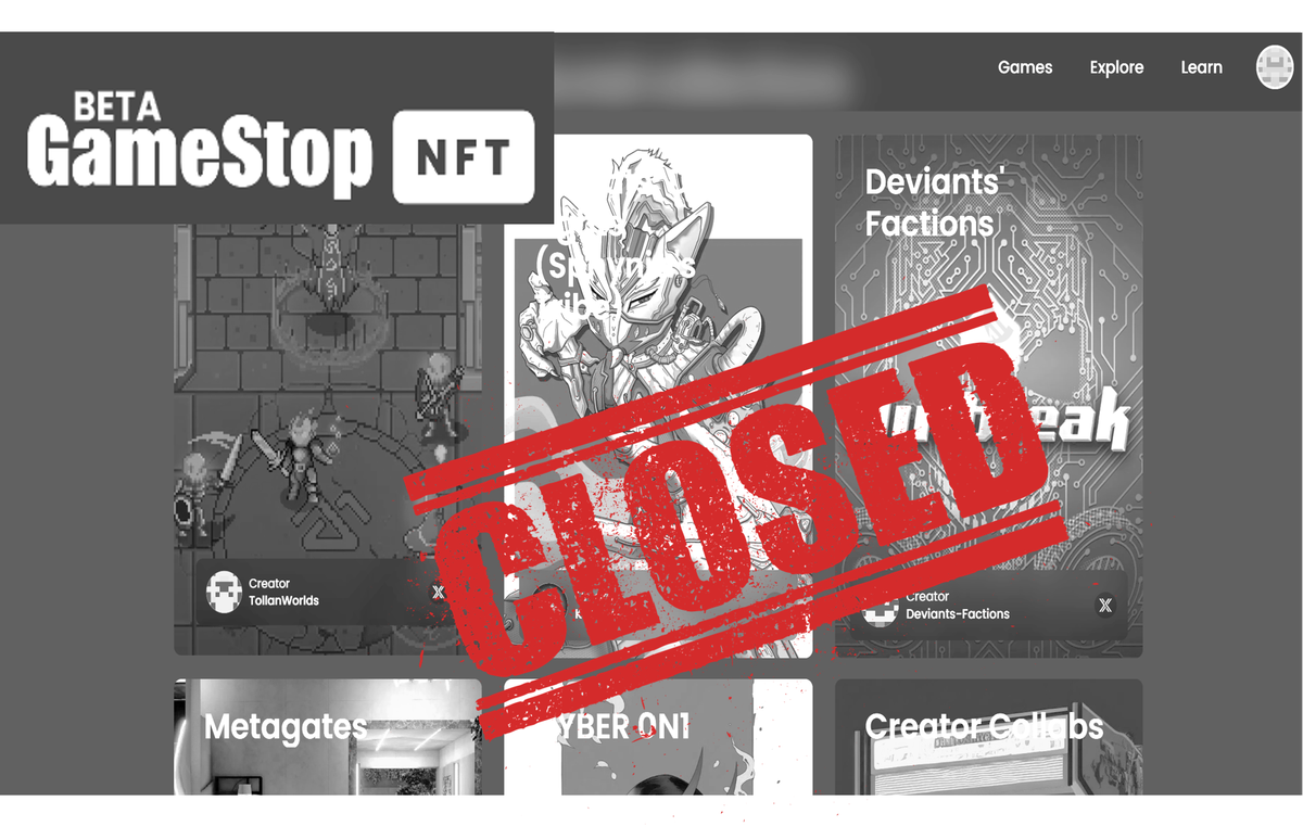 GameStop Shuts Down NFT Marketplace Due to Regulatory Uncertainties