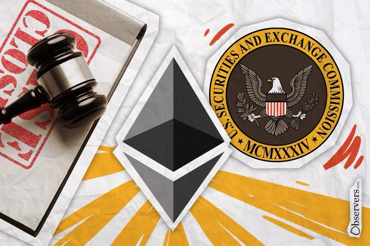 SEC Ends Investigation on Whether ETH is a Security