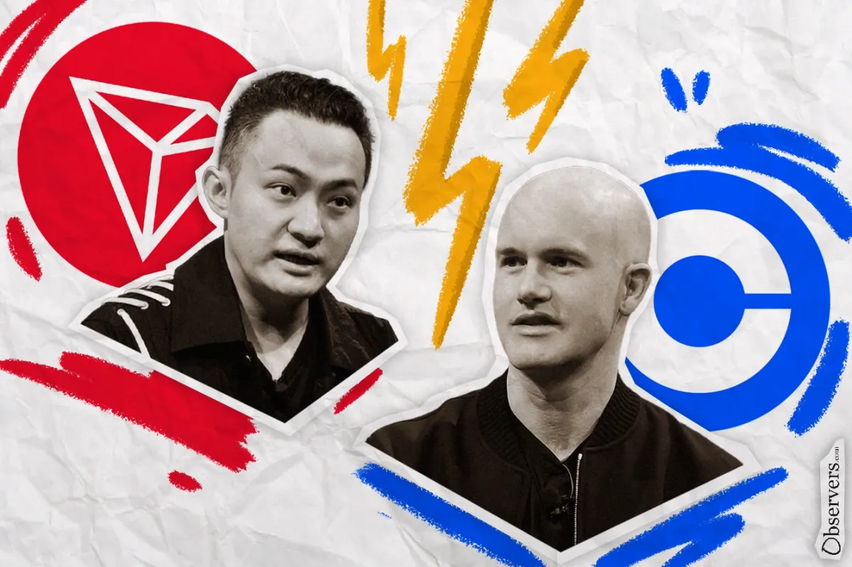 War of Words Heating Up Between Justin Sun and Coinbase