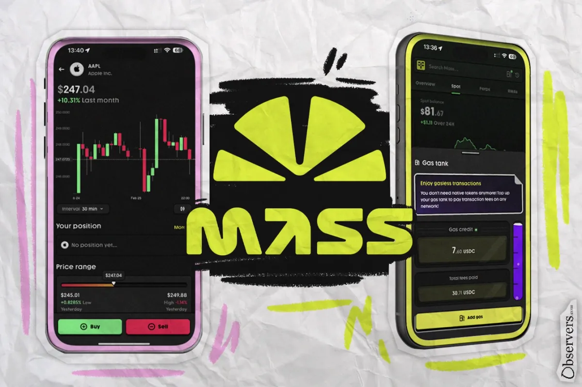 Mass: Mobile App for Seamless Trading of Stocks, Perpetuals, and Crypto on the Go