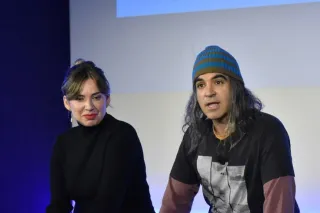 Chema Alonso, Chief Digital Officer of Telefónica,and Yaiza Rubio, Chief Metaverse Officer, at the Telefonica Metaverse Day