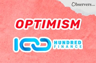 Hundred Finance and Optimism logos