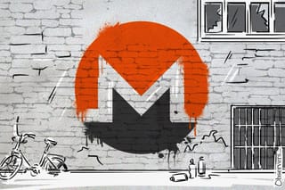 Monero graffiti on the wall