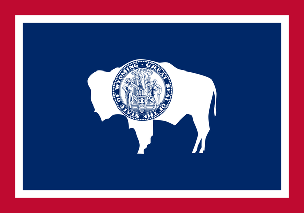 The flag of Wyoming