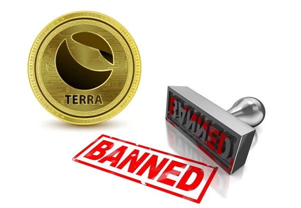 UST coin and the "Banned" seal.