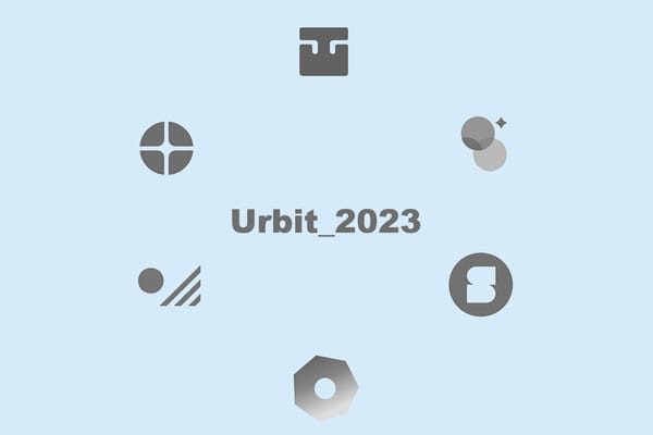 Urbit logos with sign "Urbit_2023"