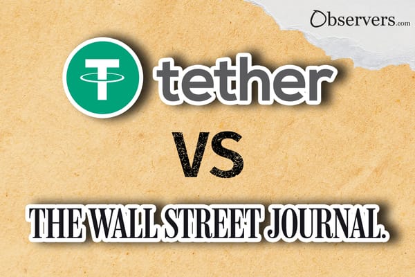 Tether & TheWallStreetJournal logos