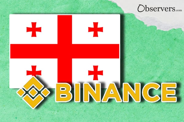 Binance logo, Georgia flag