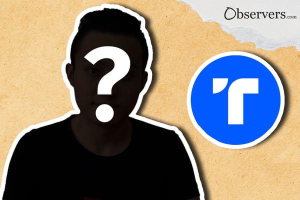 TrueUSD logo and Justin Sun with question on the face