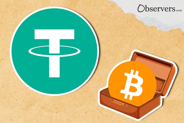 USDT logo, Bitcoin logo